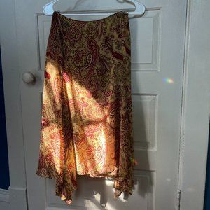 pattern mid-calf skirt